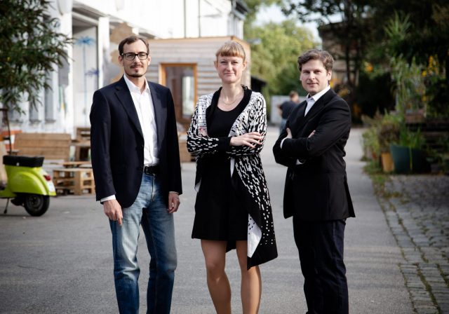 Gründerteam Kontextlab, v.l.n.r. Bernhard Scholz, Julia Köberlein, Erich Seifert